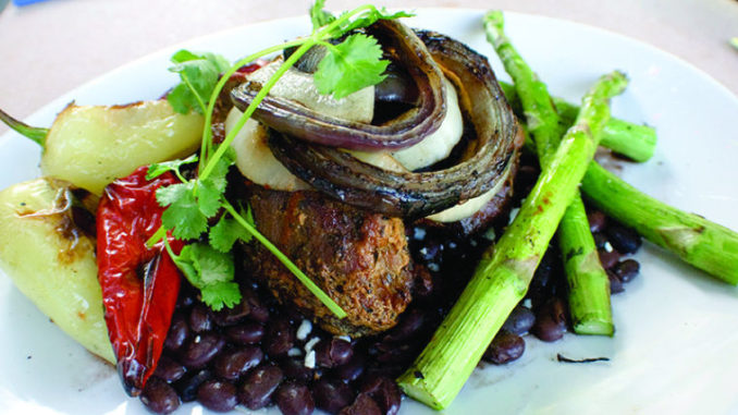 Centro’s “Asada De Puerco,” features organic pork from Homestead Natural meats and locally-grown vegetables from Produce Express.