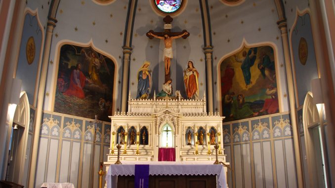 ONLINE Catholic Church interior - Holy Cross, Columbus Ohio