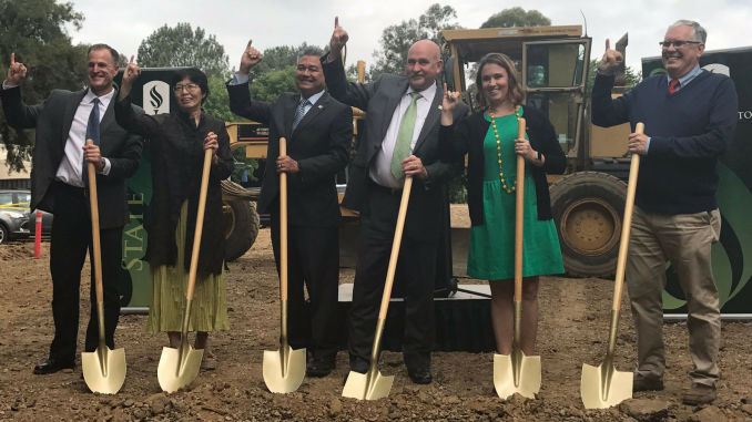 Parking Structure V groundbreaking