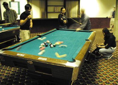 Image: Game On:Students play pool, video games and ping pong in the Games Room.Photo by Levi Ziller/State Hornet:
