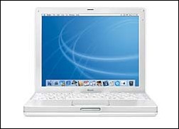 Image: Computers stolen from Hornet Bookstore:An Apple iBook similar to the one pictured was stolen from the Hornet Bookstore earlier this month.Photo courtesy Apple Computer, Inc.: