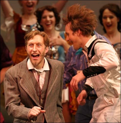 Image: Students will go mad for songs and gags in Crazy For You:Kimberly Park/State Hornet Thomas Getchell plays Everett Baker in the musical Crazy For You.: