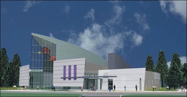Image: $500,000 allocated for new Space Science Center:This conceptual drawing represents the completed Space Science Center, which is part of President Alexander Gonzalezs Destination 2010. Courtesy of Public Affairs Office:
