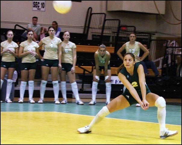 Image: Hornets repeat as champions in home tourney:Junior libero was named the MVP of the Sacramento State invitational and the Hornets won their home tournament for the second straight year after upending undefeated Loyola Marymount on Saturday night in the championship match.Hornet file 2004/Ken Lar: