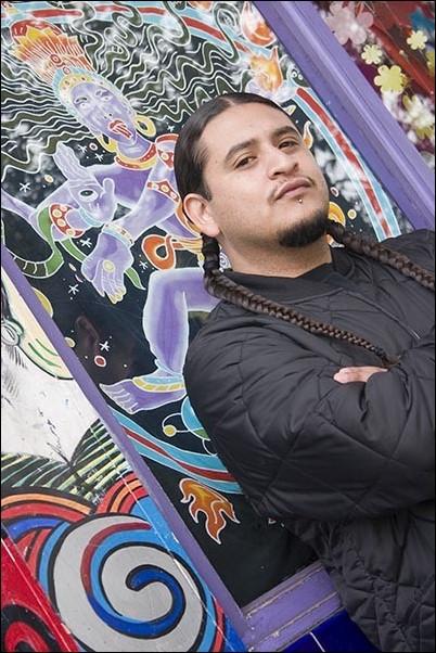 Image: Walk the Oywalk:Deuce Eclipse, a Bay Area hip-hop artist of Nicaraguan descent, is performing Oct. 4 at Sacramento State. We are all blessed with our own style and I just want to voice mine. I know it has something important to say. Photo by Ken McFarland/State H: