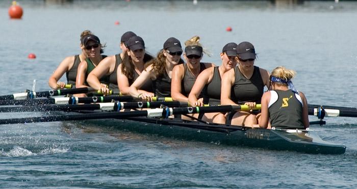 The second varsity eight rowed its way to a third place finish Sunday.: