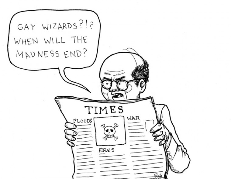 Editorial cartoon by Paul Rios: