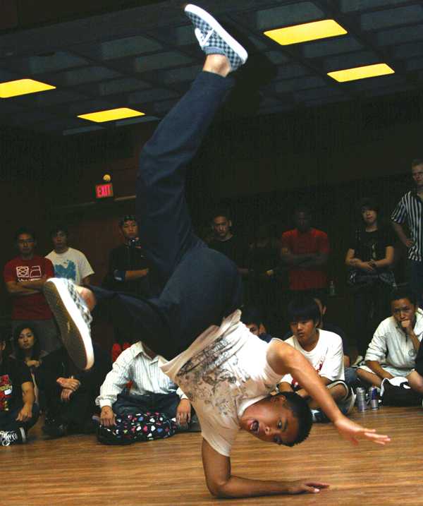 The Beats and Rhymes Club hosted a breakdancing competition, Cap City Psi-pher, on Sept. 16 in the Unions Redwood Room.: