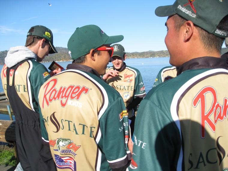 The Sacramento State Bass Fishing Club was established this semester. The team has nine members and is looking to expand.: