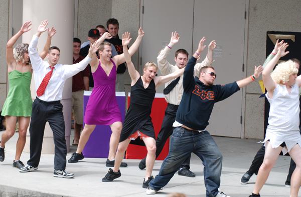 Sigma Phi Epsilon, greek week, price is right theme, greek week winners, friday, stage near union. -Photograph by Derek Adelman: