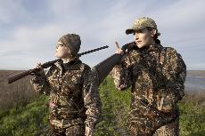 Holly Heyser (right), professional journalist in residence, is an avid hunter who has received the Artemis Award. :Courtesy of Andrew nixon