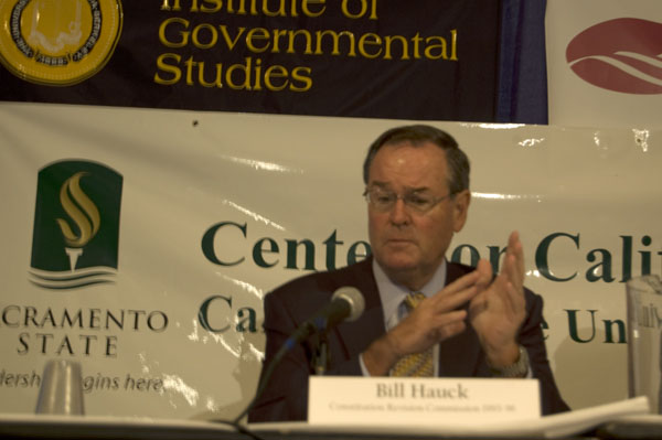 Bill Hauck, member of the Constitution Revision Committee from 1991-1996, speaks at the Sacramento Convention Center Wednesday, Oct.14 about the avenues to the Constitutional Change in America. :