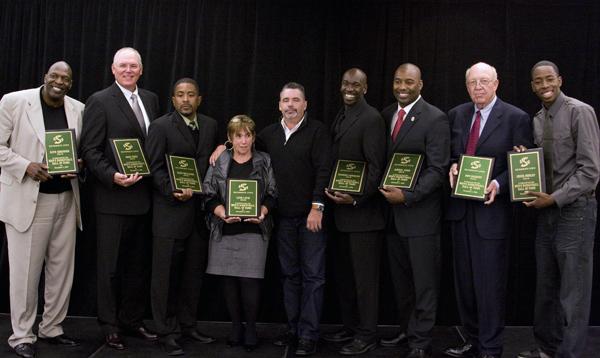 Image: Eight former players inducted into mens basketball Hall of Fame:The Hornet Mens Basketball Alumni and Friends Chapter of the Sacramento State Alumni Association presented the 2nd Annual Mens Basketball Hall of Fame Wednesday at the Alumni Center.: