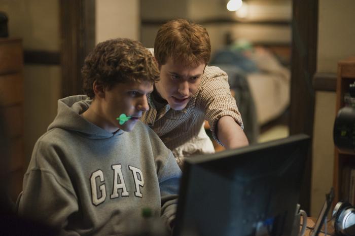 The Social Network MCT:Jesse Eisenberg, left, and Joseph Mazzello in Columbia Pictures The Social Network.:Merrick Morton, Columbia Pictures - MCT