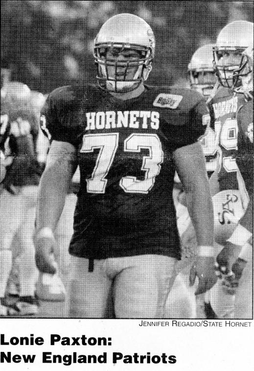 lonie paxton:Paxton played offensive line from 1996 to 1999 at Sac State. :State Hornet File Photo
