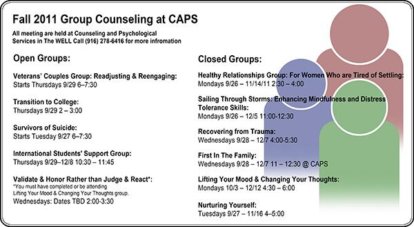 New group of counseling services available at Sac State