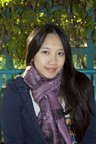 Jen Thao, junior child development major, likes to wear a scarf
with a neat pattern during the winter. 
