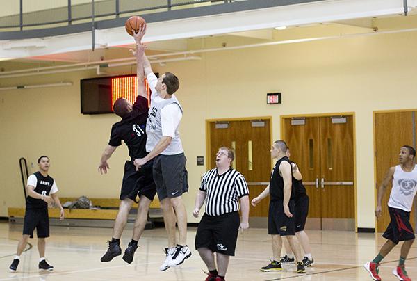 Intramural basketball at Sacramento State consists of 51 men's
teams, eight co-ed teams and six women's teams.
