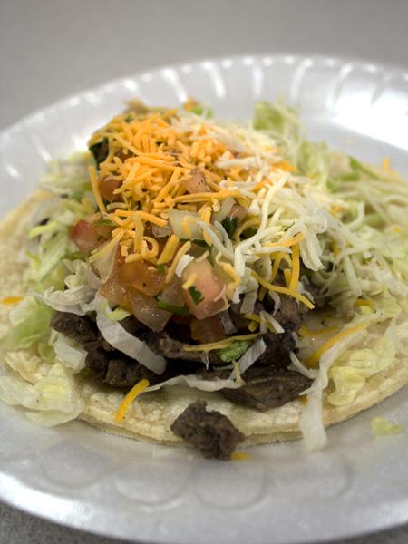 Tacos made with corn tortillas are one of the gluten free food
choices offered on campus at Gordito Burrito and Gordito Burrito
Express.
