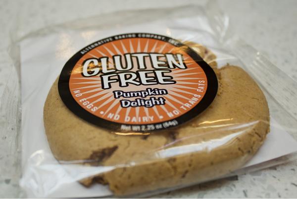 Gluten free cookies can be found at Java City. Flavors include
Pumpkin Delight, Fudge and Lemon Drop. 
