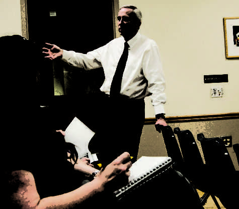 Joseph Sheley, Provost and Vice President for Academic Affairs, discussed some of the issues Sac State faces during the Graduation Initiative Forum at the Student Union on April 8.