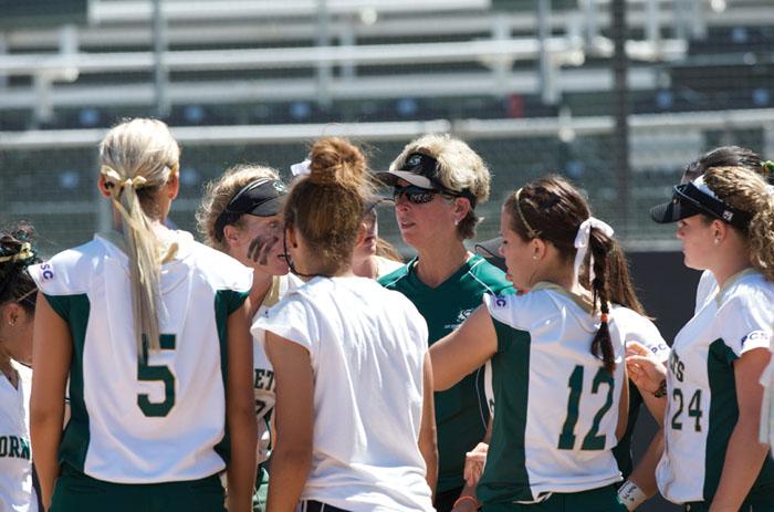 Softball’s head coach Kathy Strahan earned her 800th win in the last series of the season against San Diego.
