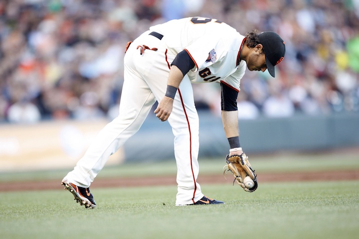 Brandon Crawford in 2012 is a double threat: He cant hit, and he cant field.
