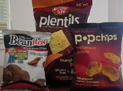 Plentils, Beanitos and Pop chips are fast and tasty gluten-free options for any student on the go.
