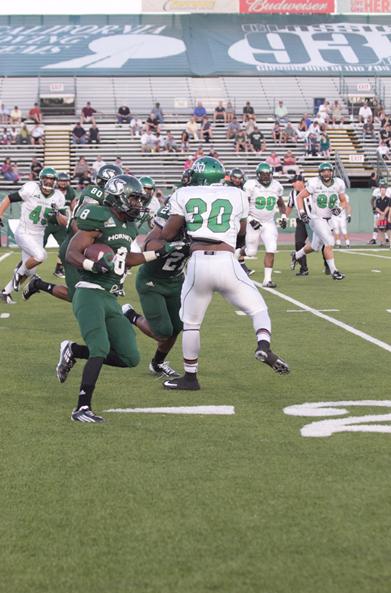 Sacramento State junior running back Ezekiel Graham runs for the endzone in its loss against North Dakota on Saturday. 
