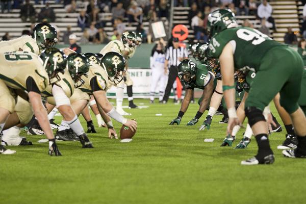 The Cal Poly Mustangs faced off against Sacramento State in Hornet Field on Saturday. The Hornets won over the Mustangs, 35-29.
