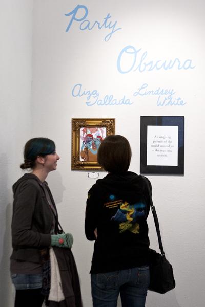 The closing reception to Party Obscura was held Friday at Sacramento States Witt Gallery.

