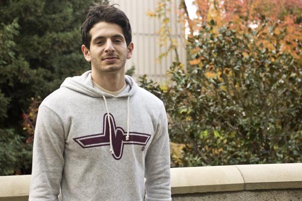 Rahmi Karajeh founded HeartBeat Clothing Co. when he was in high school. He is bringing his brand to campus and trying to extend the operation throughout the state. His clothes feature an EKG line as a logo.

