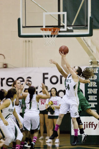 Hornet senior forward No. 24 Kylie Kuhns captured her 12th double-double on the season as she finished with 14 points and 13 rebounds in her team's win against Northern Arizona.