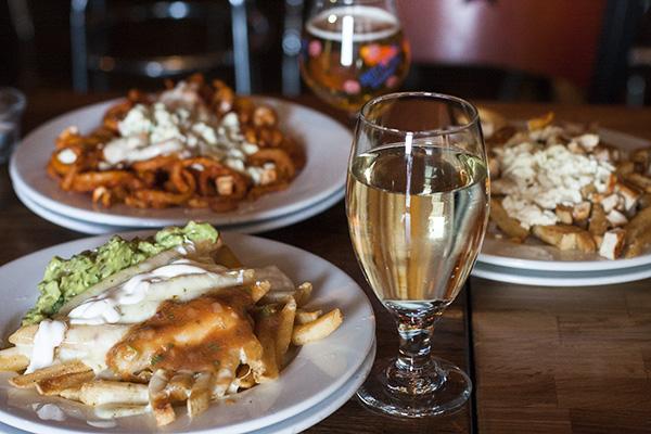 Burgers and Brew have an impressive fry menu that range from buffalo fries to breakfast fries.

