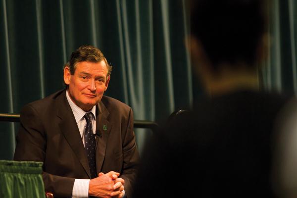 Timothy White, CSU Chancellor, visited Sac State campus
