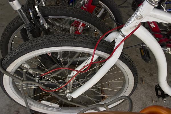 Police Cheif Mark M. Iwasa says that many students who have their bicycles stolen use locks that are not efficient enough to keep theifs from stealing them on Mar. 5, 2013.
