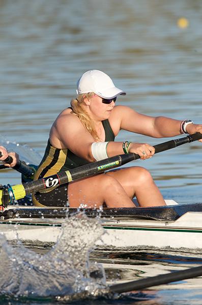 Junior Erika Busch embraces the life of a Hornet rower