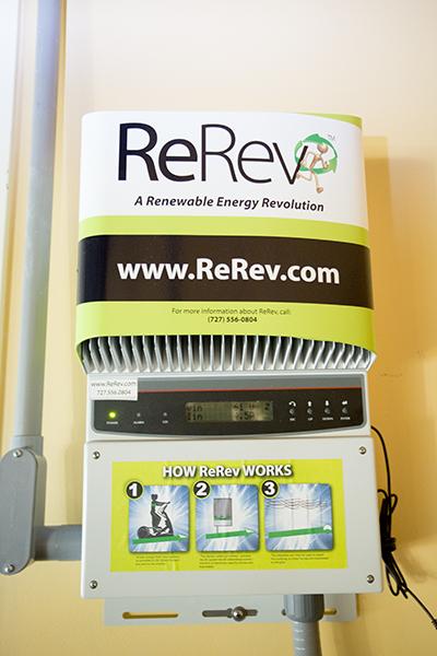ReRev is the system being used by The Well and SMUD to convert human energy in to electricity. Currently, 19 machines at The Well are using the system.
