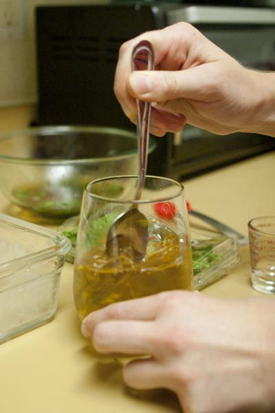 Mix the concoction well and garnish with a mint leaf.
