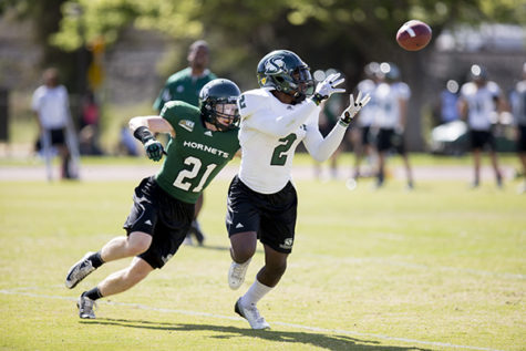 Spring football displays new talent