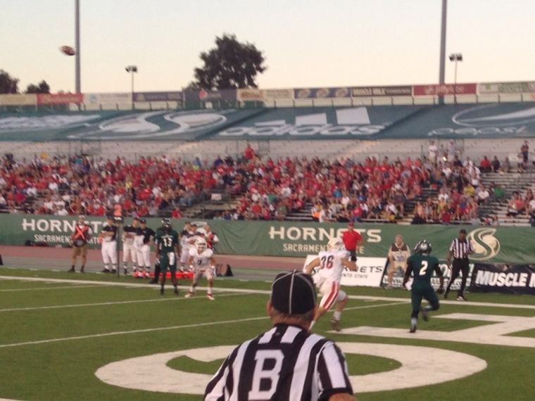 DeAndre Carter (2) breaks free from his defender as he looks for the ball to haul in his second touchdown reception. 