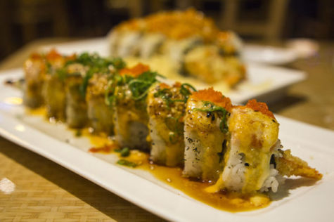 The Golden Dragan roll is one of Sushi Hook's most popular.