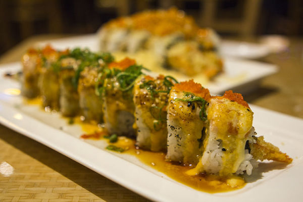 The Golden Dragan roll is one of Sushi Hooks most popular.
