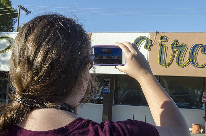 The Broadway Augmented exhibit incorporates its virtual artwork into specific buildings and establishments on Broadway Street and requires attendees to use their smart phones in order to view the artwork.