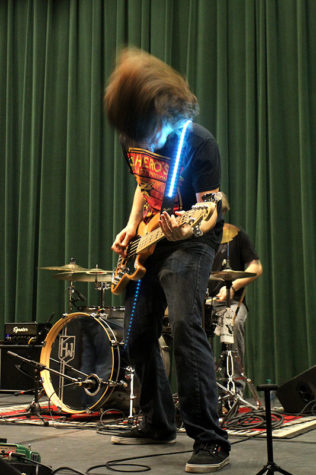 Humble Wolf performs their set for the Nooner in the Redwood Room at the University Union on February 18.