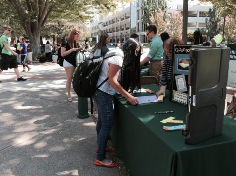 Students check out the major fair for SSIS on September 8, 2015 to see if it is something that interest them.