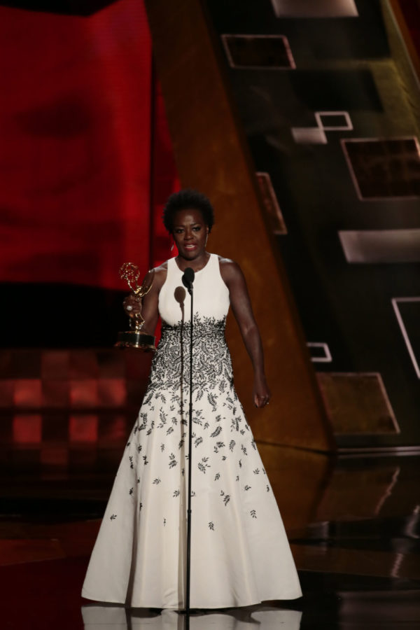 Viola Davis during the 67th Annual Primetime Emmy Awards at the Microsoft Theater in Los Angeles on Sunday, Sept. 20, 2015. (Robert Gauthier/Los Angeles Times/TNS)