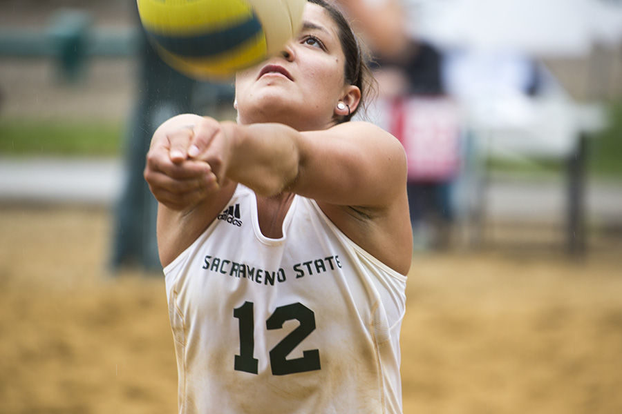 Sac State beach volleyball player Hannah Meadows