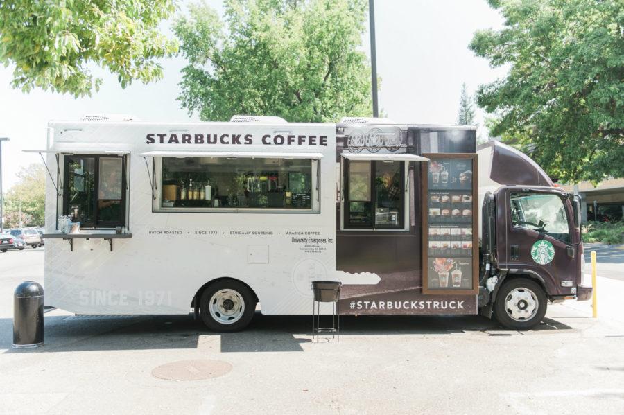 Starbucks Coffee Truck in front of Benicia Hall on Sept. 9, 2016.
(Photo by Diana Rykun)