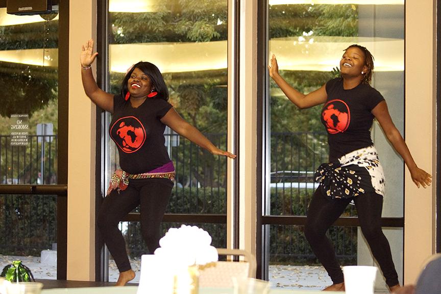 Kanukai Chigamba and Camilla Avugwi performing Daughters of Africa, at the Multi-Cultural 25th Anniversary, at Sac States Alumni Center. Sept. 28